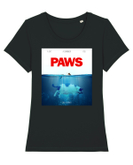 PAWS Tricou mânecă scurtă guler larg fitted Damă Expresser