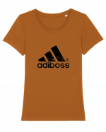 adi boss  Tricou mânecă scurtă guler larg fitted Damă Expresser