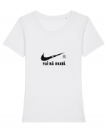 nike logo Tricou mânecă scurtă guler larg fitted Damă Expresser