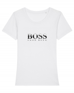 Huo!!! Boss Tricou mânecă scurtă guler larg fitted Damă Expresser