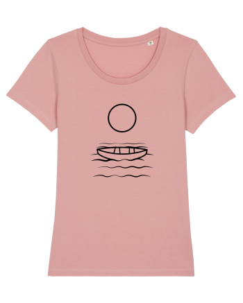 Circle Sun - black boat Canyon Pink