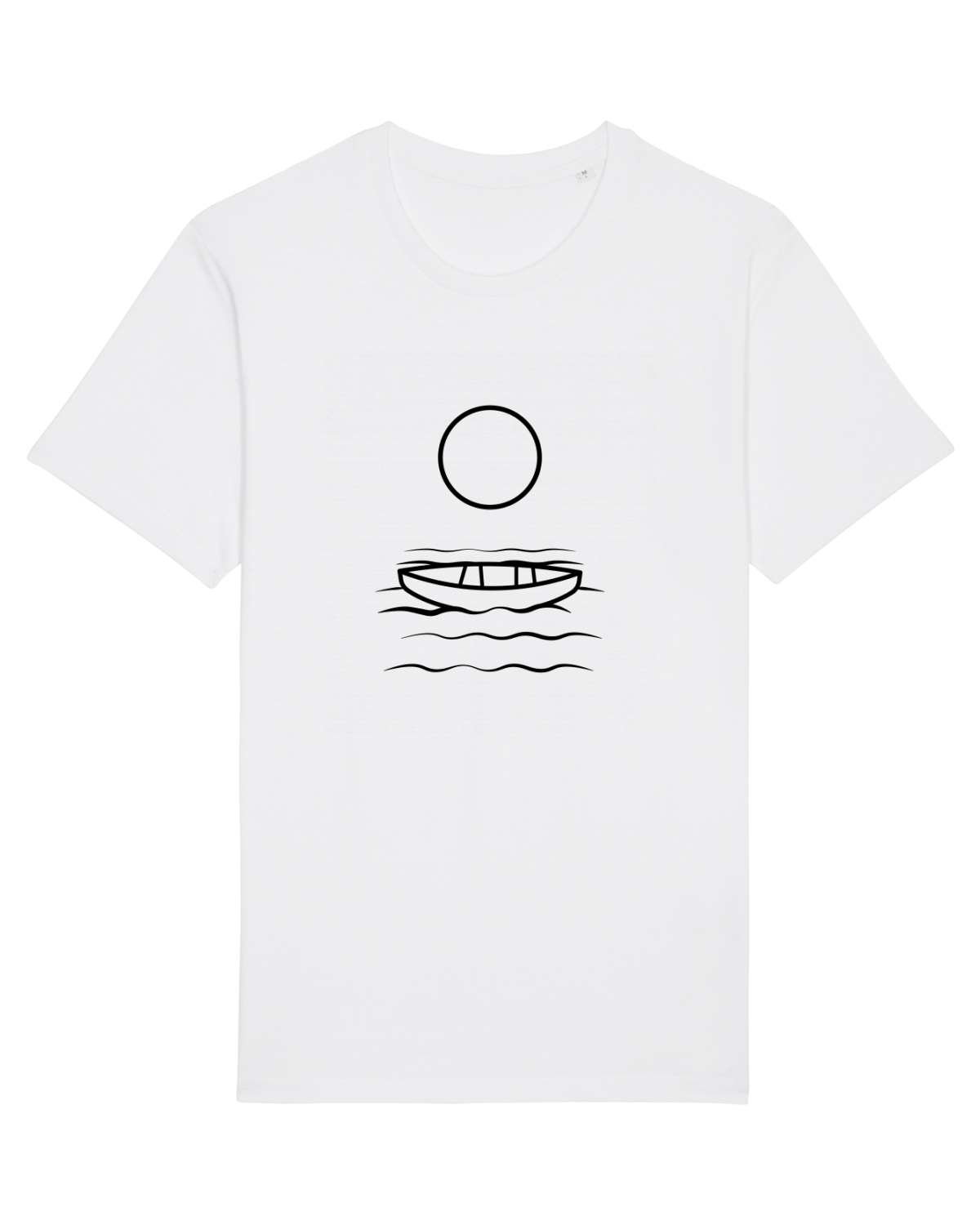 Tricou mânecă scurtă Unisex Rocker White