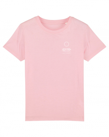 Circle Sun - white boat (chest) Cotton Pink
