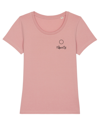 Circle Sun - black city (chest) Canyon Pink