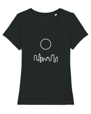 Circle Sun - white city Black