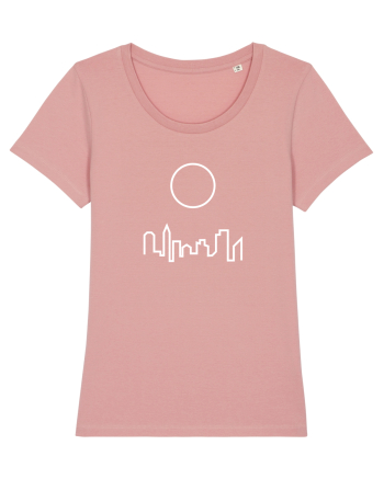 Circle Sun - white city Canyon Pink