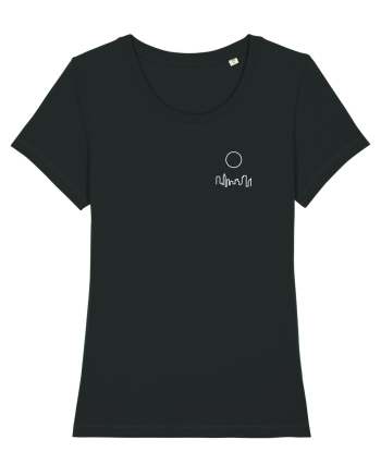 Circle Sun - white city (chest) Black