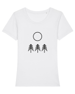 Circle Sun - black forest Tricou mânecă scurtă guler larg fitted Damă Expresser