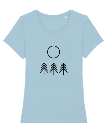 Circle Sun - black forest Sky Blue