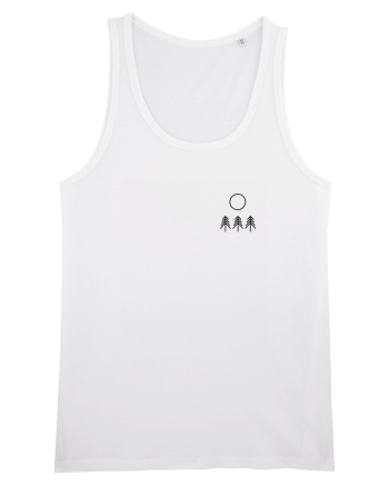 Circle Sun - black forest (chest) White