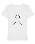 Circle Sun - black mountain Tricou mânecă scurtă guler larg fitted Damă Expresser
