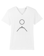 Circle Sun - black mountain Tricou mânecă scurtă guler V Bărbat Presenter