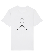 Circle Sun - black mountain Tricou mânecă scurtă Unisex Rocker
