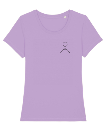 Circle Sun - black mountain (chest) Lavender Dawn