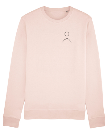 Circle Sun - black mountain (chest) Candy Pink