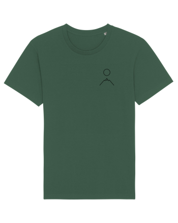 Circle Sun - black mountain (chest) Bottle Green