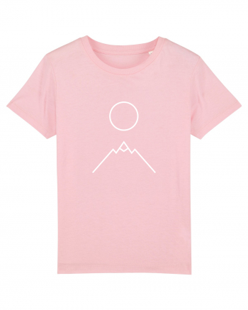 Circle Sun - white mountain Cotton Pink