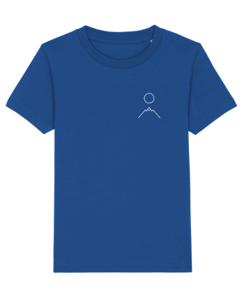 Circle Sun - white mountain (chest) Majorelle Blue