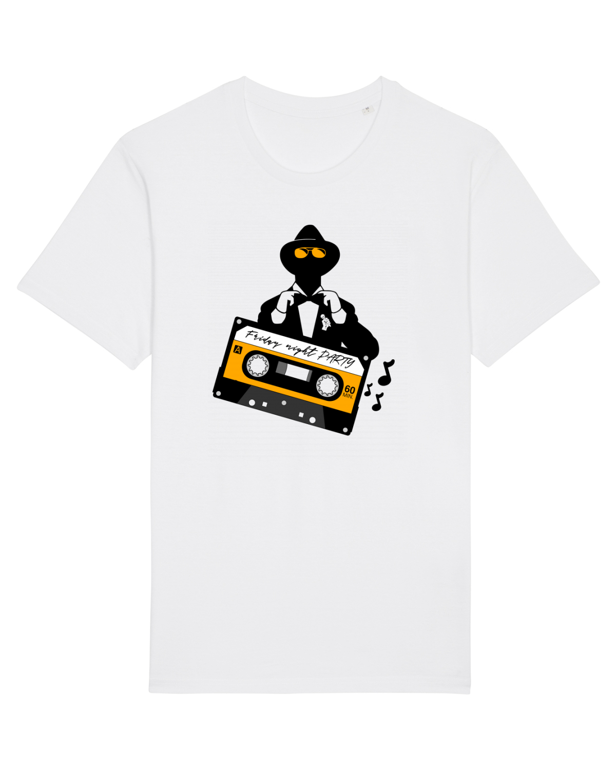 Tricou mânecă scurtă Unisex Rocker White