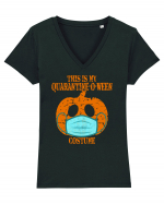 Quarantine-O-Ween 2020 Tricou mânecă scurtă guler V Damă Evoker