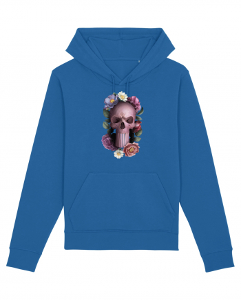 Craniu cu flori punishskull 02 Royal Blue