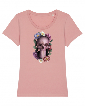 Craniu cu flori punishskull 02 Canyon Pink