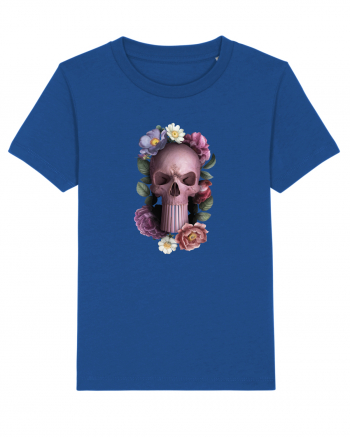 Craniu cu flori punishskull 02 Majorelle Blue