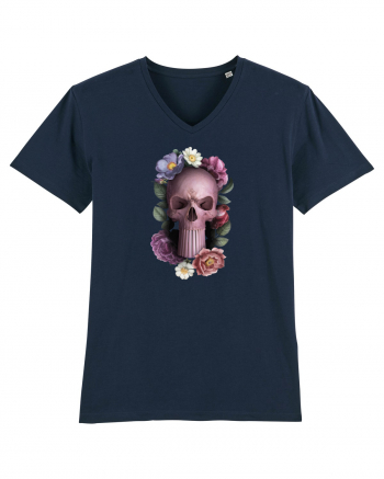 Craniu cu flori punishskull 02 French Navy