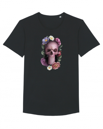 Craniu cu flori punishskull 02 Black