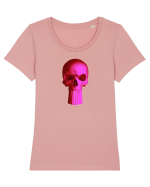 Craniu punishskull 03 magenta Tricou mânecă scurtă guler larg fitted Damă Expresser