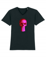 Craniu punishskull 03 magenta Tricou mânecă scurtă guler V Bărbat Presenter