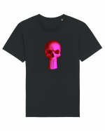 Craniu punishskull 03 magenta Tricou mânecă scurtă Unisex Rocker