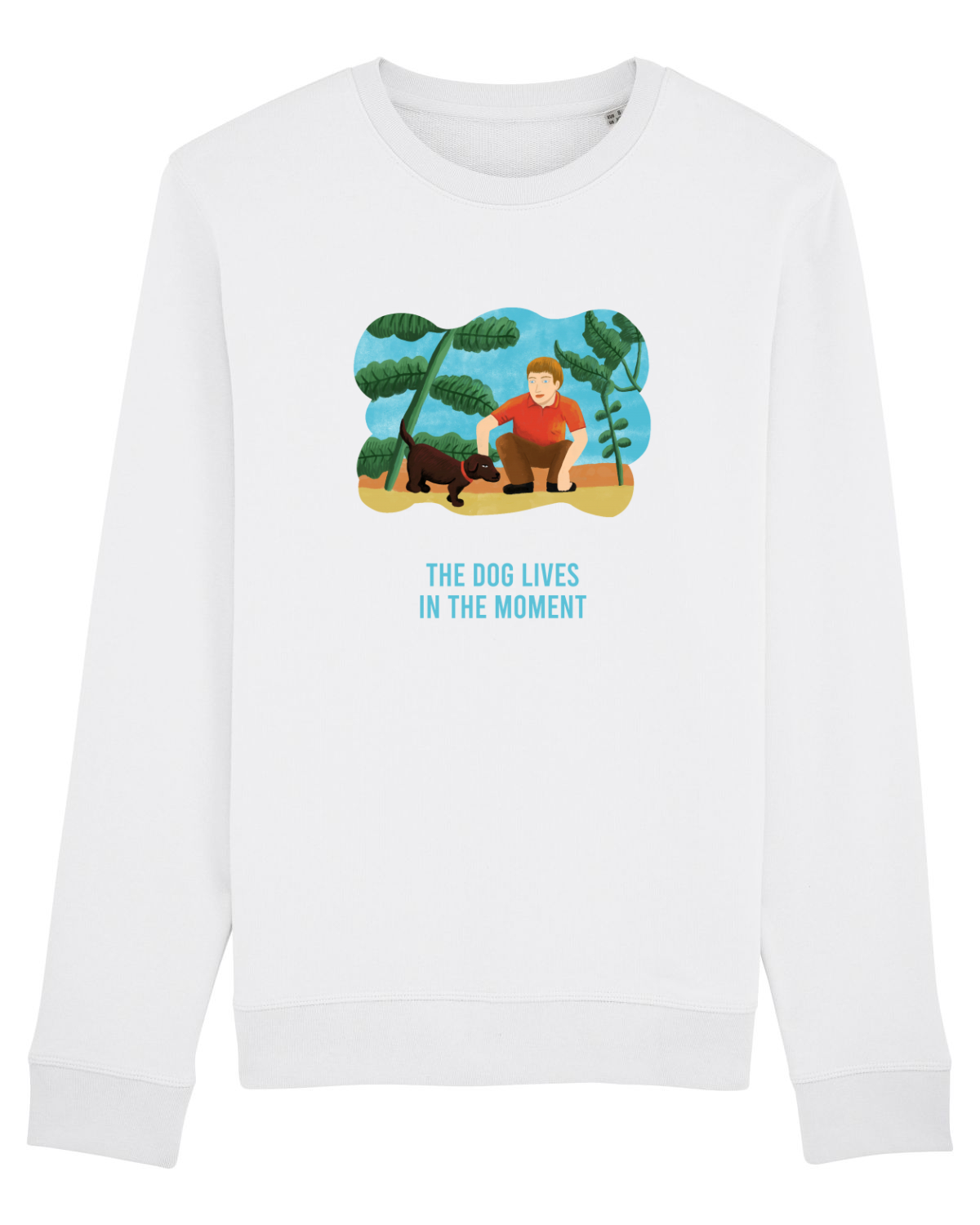 Bluză mânecă lungă Unisex Rise White