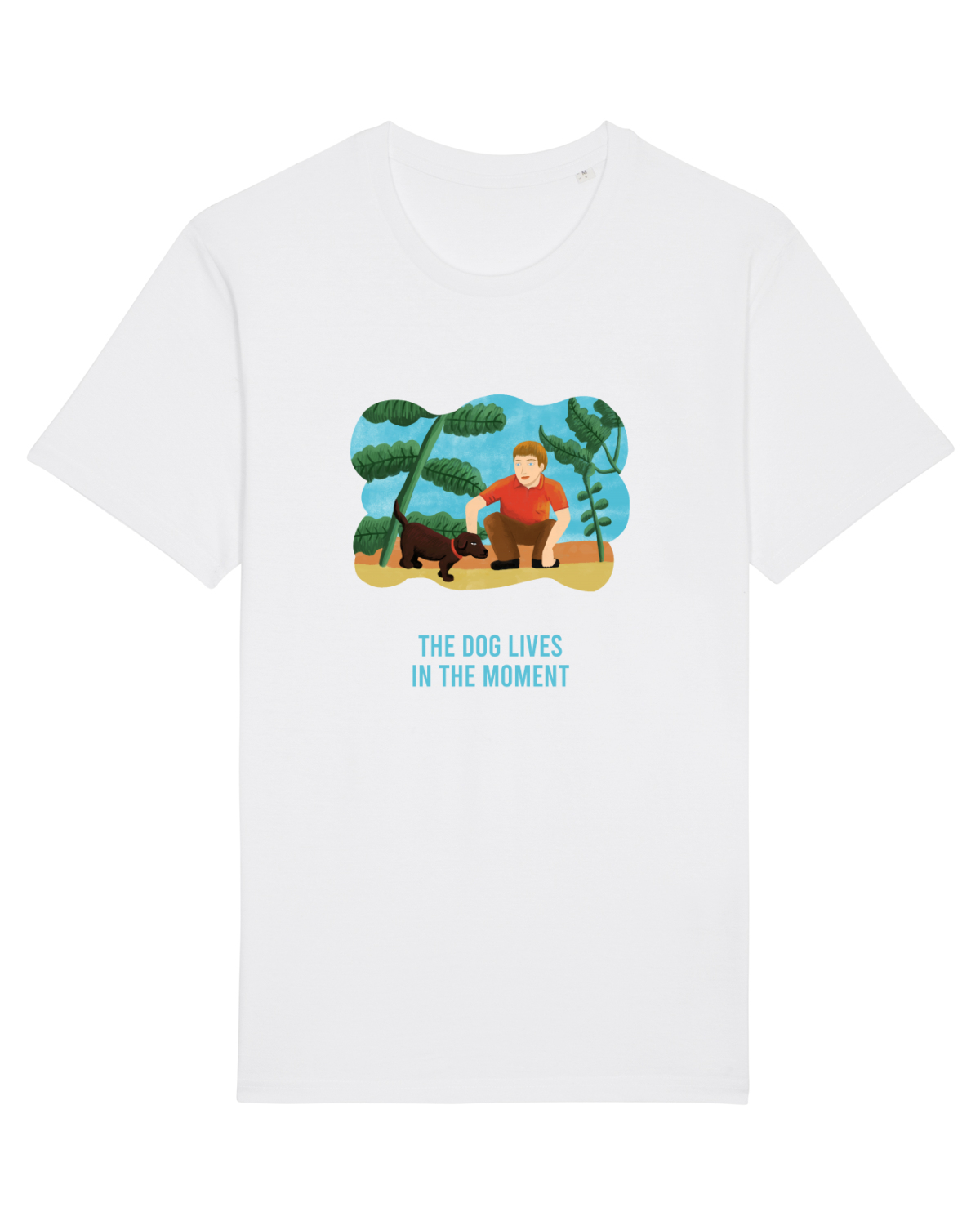 Tricou mânecă scurtă Unisex Rocker White