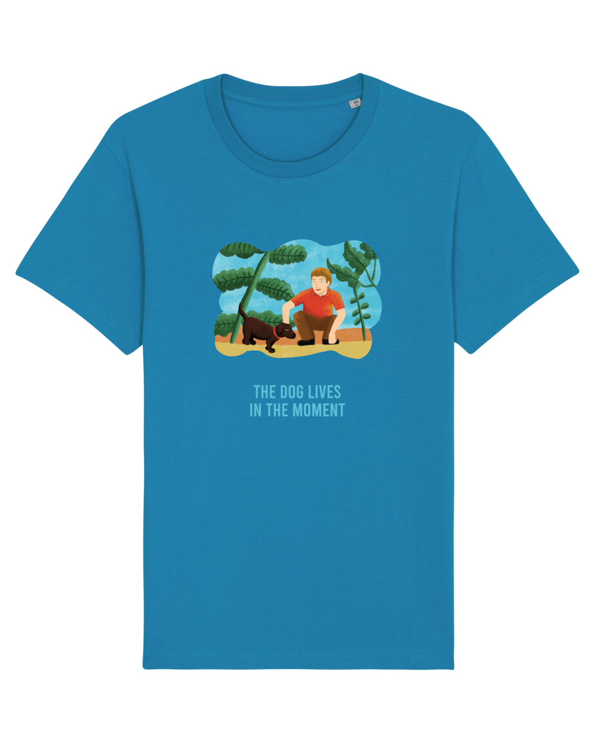 Tricou mânecă scurtă Unisex Rocker Azur