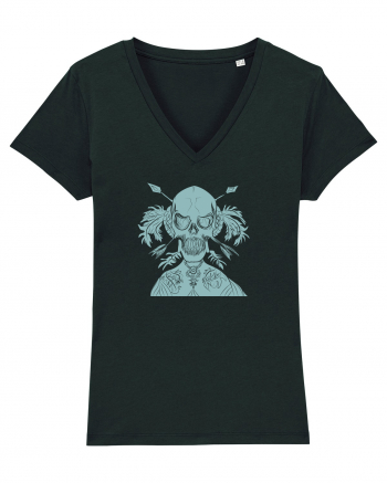 green skull Black