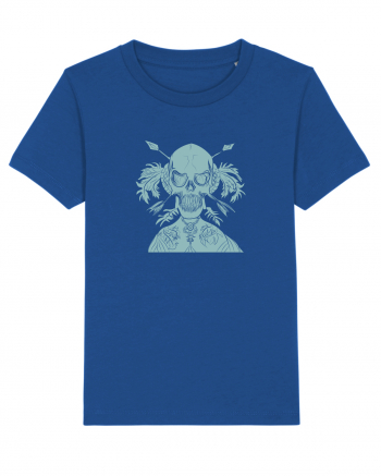 green skull Majorelle Blue