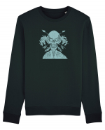 green skull Bluză mânecă lungă Unisex Rise