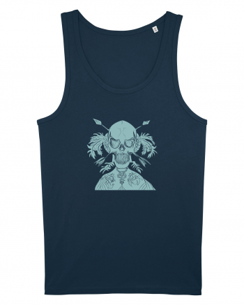 green skull Navy