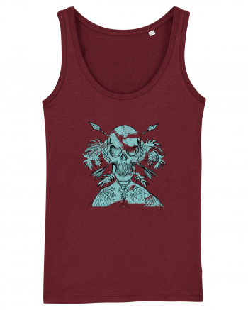  fighter skull Burgundy