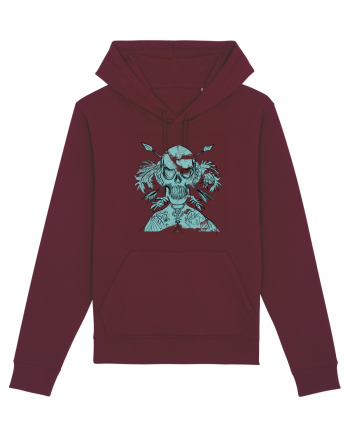  fighter skull Burgundy