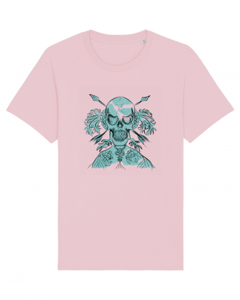  fighter skull Cotton Pink