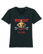 Real Workout Tricou mânecă scurtă guler V Bărbat Presenter