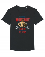 Real Workout Tricou mânecă scurtă guler larg Bărbat Skater