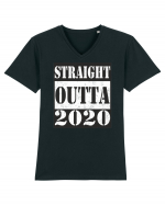 Straight Outta 2020 Tricou mânecă scurtă guler V Bărbat Presenter