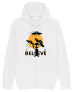 BELIEVE - Alien Hanorac cu fermoar Unisex Connector
