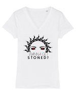 Medusa Tricou mânecă scurtă guler V Damă Evoker