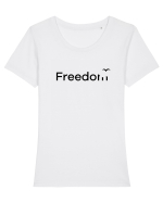 Freedom Tricou mânecă scurtă guler larg fitted Damă Expresser