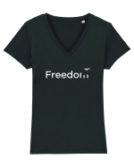 Freedom Tricou mânecă scurtă guler V Damă Evoker