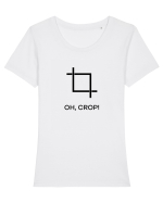 La naiba! Tricou mânecă scurtă guler larg fitted Damă Expresser